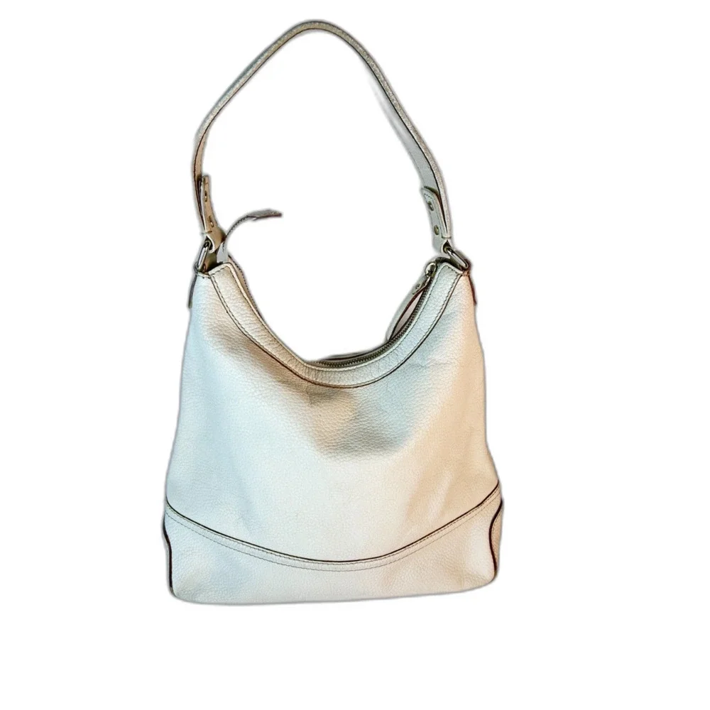 Kate Spade Women's Hudson Ivory Pebble Leather Large Hobo Shoulder Bag